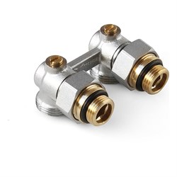 Угловой узел нижнего подключения для 2-х труб. систем PRO AQUA INS201HVAx - фото 16828230