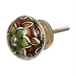 Керамическая ручка для мебели BlumenHaus Индийский узор - фото 16829255