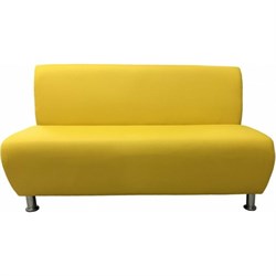 Двухместная секция дивана Мягкий Офис желтая - фото 16832939