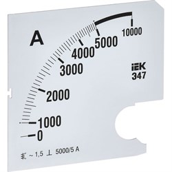Сменная шкала к амперметру IEK э47 - фото 16836218