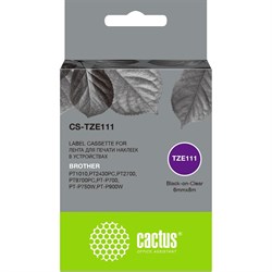 Ленточный картридж для brother 1010/1280/1280vp/2700vp CACTUS tze-111 - фото 16841221