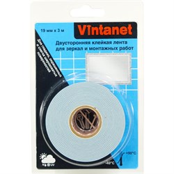Двусторонняя клейкая лента для зеркал и монтажных работ VINTANET VN819193 - фото 16842145