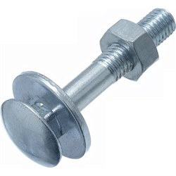 Оцинкованный болт СТРОЙМЕТИЗ М8х30 DIN603 4 шт. - фото 16847739