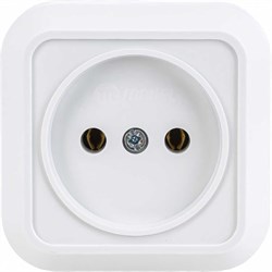 Квадратная одноместная розетка MAKEL 45102 - фото 16851328