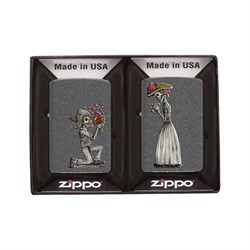 Набор зажигалок Zippo Влюбленные зомби - фото 16851382