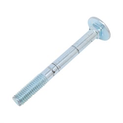 Мебельный оцинкованный болт Саморезик 10х90 DIN603 1 шт - фото 16852511