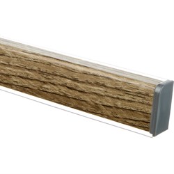 Плинтус ООО ДЕКОПЛИНТ КВАДРО Д № 3231 ниагара дуб сонома темный 3.05 м - фото 16854949