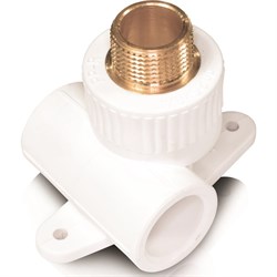 Комбинированный тройник Blue Ocean PPRF/ETTTC(W)-25х1/2" - фото 16860506