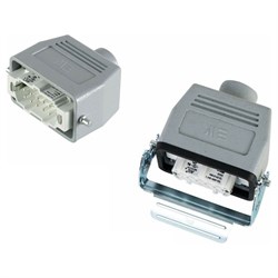 Прямоугольный промышленный разъем Mete Enerji H10E-BM-BZF - фото 16862467