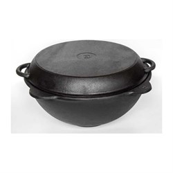 Чугунный казан Davr Metall казан22(круг)+крыш(сков)22л - фото 16864416