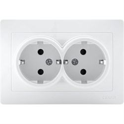 Двойная розетка Luxar Novo - фото 16870934