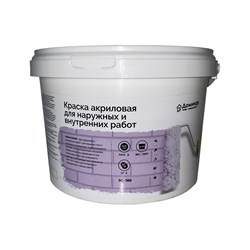 Акриловая краска для наружных и внутренних работ Доминар БС 100 - фото 16872138
