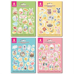 Наклейки пасхальные для яиц 21x14,8см, "Светлая Пасха", ассорти, ЗОЛОТАЯ СКАЗКА, 592654 - фото 16900776