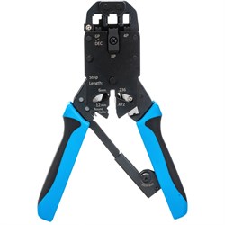 Обжимной инструмент для RJ-45, RJ-12, RJ-11 Hyperline HT-2008AR - фото 16906661