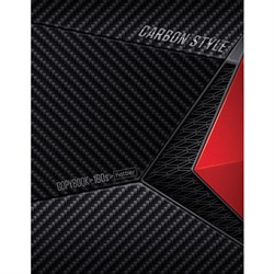 Тетрадь на кольцах А5 (175х220 мм), 160 л., матовая ламинация, клетка, HATBER, "CarbonStyle", T389935, 160ТК5В1_14359 - фото 16912664