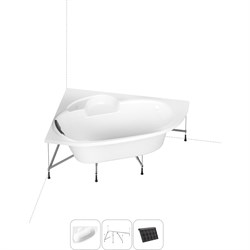 Угловая акриловая ванна Lavinia Boho Bell Pro - фото 16921962