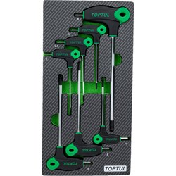 Набор шестигранных отверток TOPTUL GEA0712 - фото 16922466