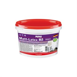 Моющаяся латексная краска Pufas MATT-LATEX - фото 16923632