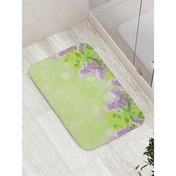 Противоскользящий коврик для ванной, сауны, бассейна JoyArty Мысли под сиренью - фото 16925069