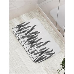 Противоскользящий коврик для ванной, сауны, бассейна JoyArty Темная растительность - фото 16925198