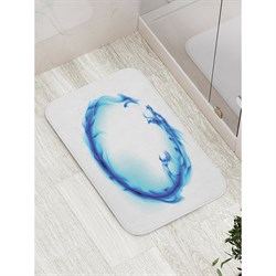 Противоскользящий коврик для ванной, сауны, бассейна JoyArty Стихийный дракон - фото 16925315