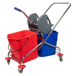 Двухведерная уборочная тележка Baiyun AF08072 - фото 16925827