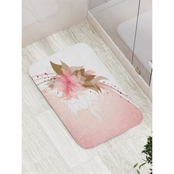Противоскользящий коврик для ванной, сауны, бассейна JoyArty Цветок на склоне - фото 16926235