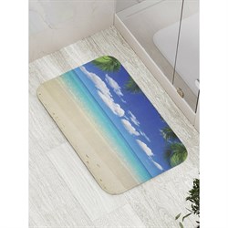 Противоскользящий коврик для ванной, сауны, бассейна JoyArty Пляжные ракушки - фото 16926749