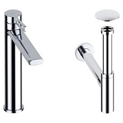 Высокий смеситель для накладной раковины Wellsee ONCE! and forever - фото 16926952