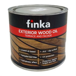 Масло для террас и фасадов Finka Exterior Wood Oil Light grey - фото 16929846