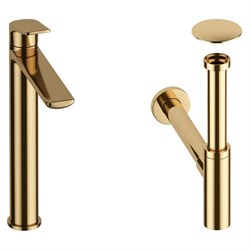 Высокий смеситель для раковины в ванную комнату Wellsee ICON! for life - фото 16929946