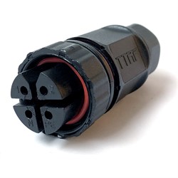 Водостойкий четырехполюсный промышленный разъем TTAF Elektronik WPF-0400M20 - фото 16931126
