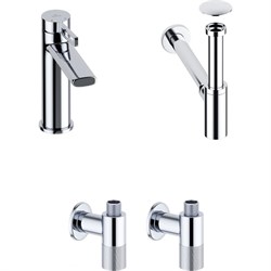 Смеситель для раковины в ванную комнату Wellsee ONCE! and forever - фото 16933158