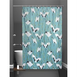 Штора для ванной Bath Plus Cranes green - фото 16933312