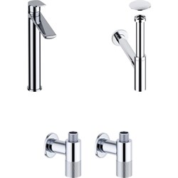 Высокий смеситель для накладной раковины Wellsee ICON! for life - фото 16934757