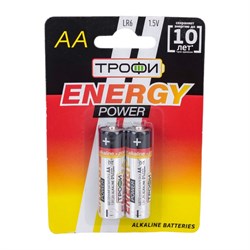 Батарейка Трофи LR6-2BL - фото 16936724