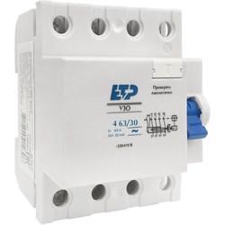 Устройство защитного отключения ЕТР УЗО 4P - фото 16938164