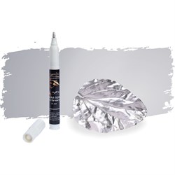 Эмаль-фломастер кисточка Лига Белое золото - фото 16938301