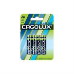 Батарейка Ergolux alkaline BL8 LR6 - фото 16938378