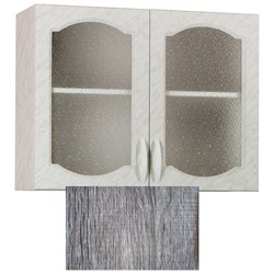 Шкаф для посуды SANTREK 80 Турин (со стеклом) фасад МДФ - фото 16939760