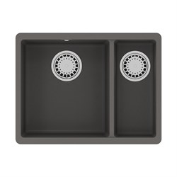 Кухонная мойка Lemark SINARA 550.2-U цвет: серый шёлк - фото 16942005