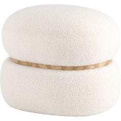 Пуф Стул Груп Полли L, тедди, белый - фото 16943573