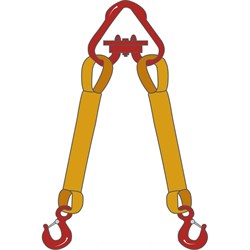 Двухветвевой текстильный строп ТамбовТехСнаб 2СТ - фото 16945794