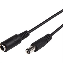 Удлинитель кабеля питания REXANT dc гнездо-штекер (2,1x5,5мм) 1,5м - фото 16946445