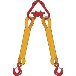 Двухветвевой текстильный строп ТамбовТехСнаб 2СТ - фото 16948182