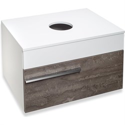 Подвесная тумба под накладной умывальник Runo Вудлайн 65 - фото 16948539