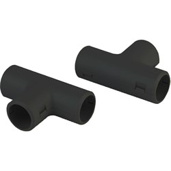 Соединительный тройник для трубы Рувинил Т01232Ч - фото 16950468