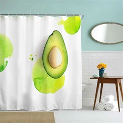 Занавеска для ванной комнаты MY SPACE Avocado 180x180 Polyester - фото 16953507