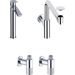 Высокий смеситель для накладной раковины Wellsee ICON! for life - фото 16954066