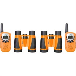 Комплект раций и биноклей Levenhuk LabZZ WTT10 Orange - фото 16955557